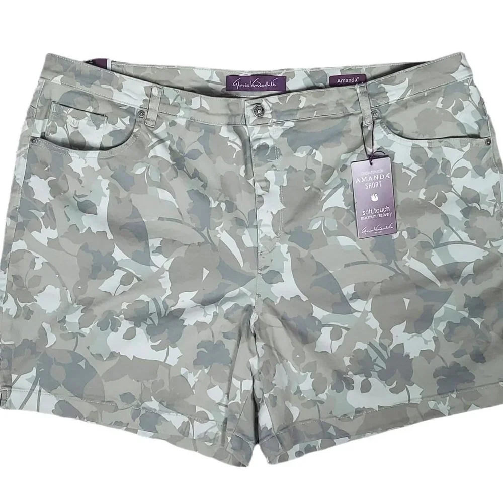 NWT GLORIA VANDERBILT AMANDA PLUS SIZE SHORTS (24W) - Picture 5 of 10